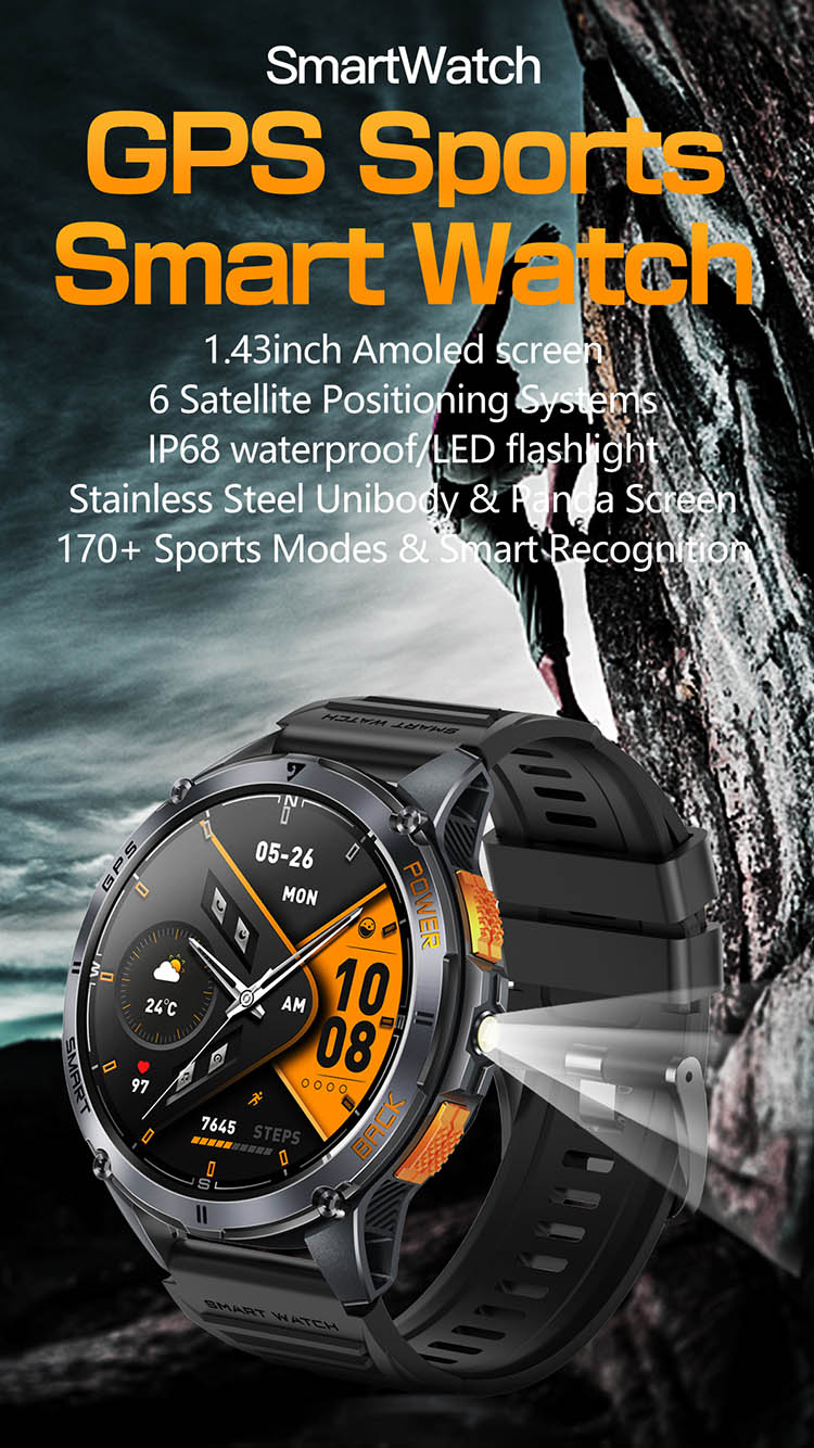 K67A Smart Watch, K67A Smartwatches, K67A Watch with Flashlight, K67A Watch with Light, K67A Waterproof Watch, GPS Smart Watch, Smartwatch with Light, Smart Watch with Light, Watch with LED Light, AMOLED Smart Watch, Smart Watch with LED Flashlight